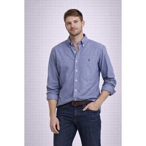 Polo Ralph Lauren Classic Fit Blue Dress Shirt 16 1/2-35